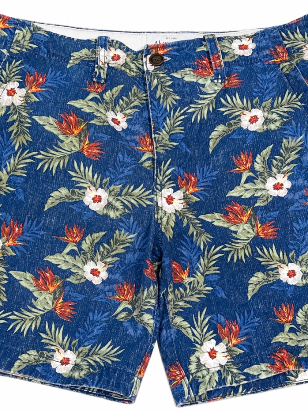 Abercrombie & Fitch Blue Hawaiian Tropical Floral Shorts 34